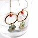 Dangling Earrings with Patina Flower - Variations on a theme 1.