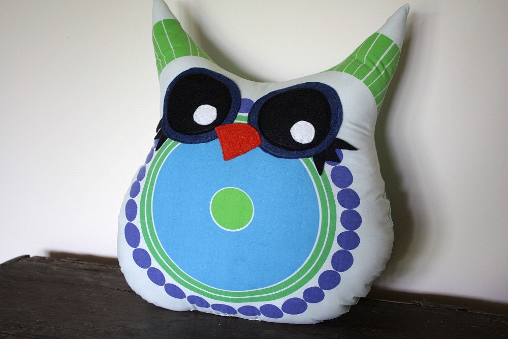 owl pillow- 5 orange potatoes