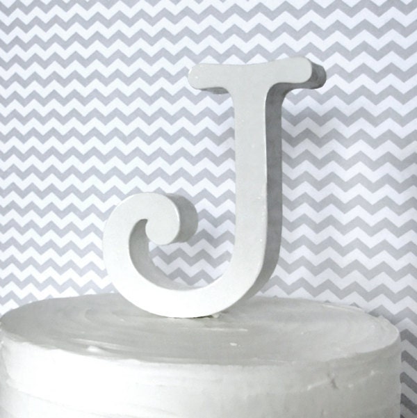 Initial Letter, cake topper