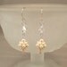 Regal Elegance Woven Drop Earrings  Ivory Pearls and by Handwired