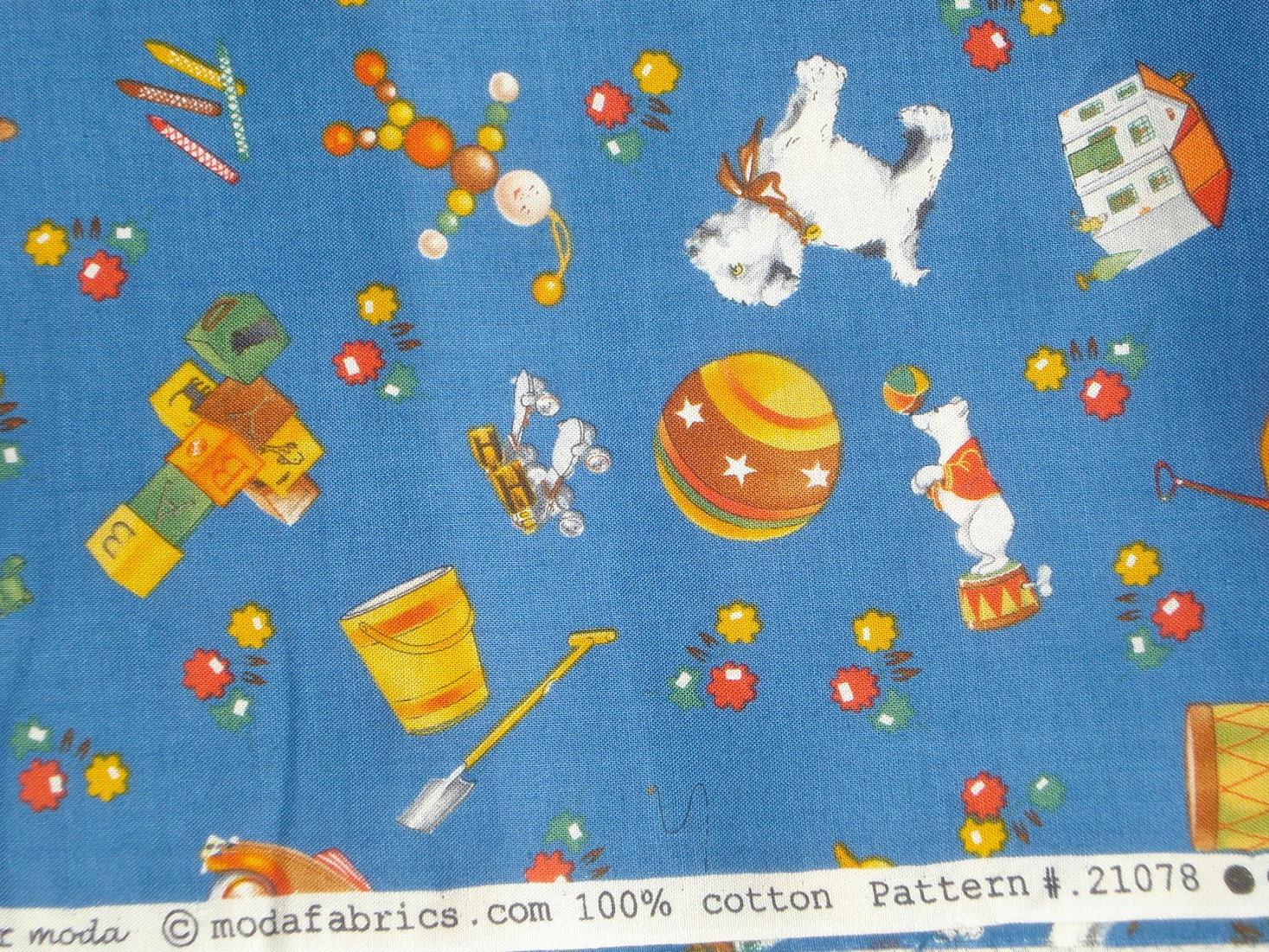 fq or more american jane look and learn toy box blue moda fabrics