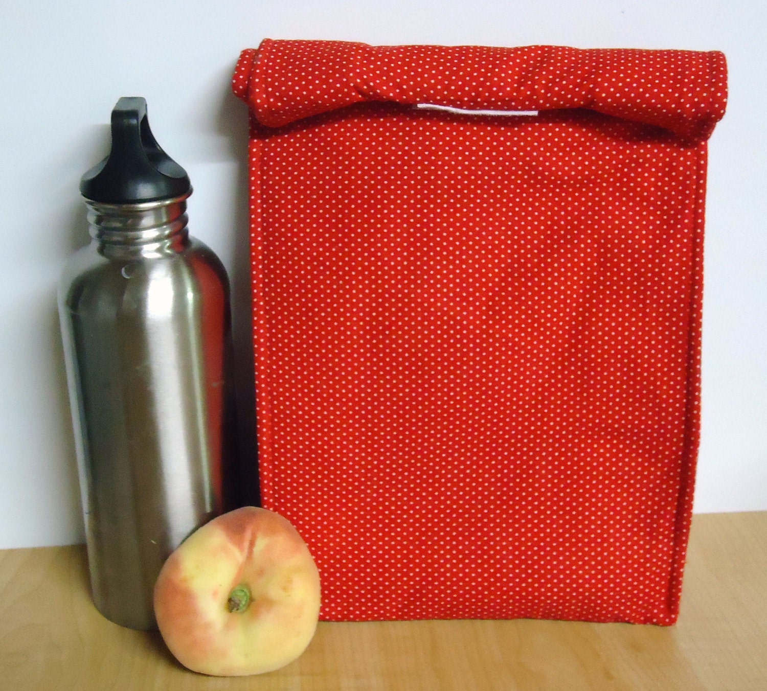 Red with White Polka Dots Lunch Buddie (Reusable Lunch Box)