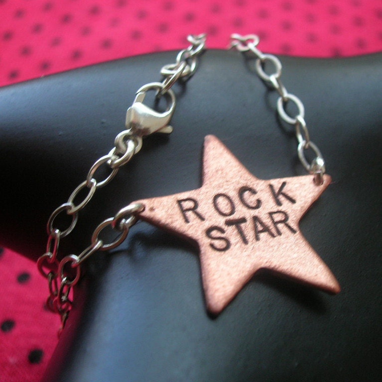 ROCK STAR--Copper Star Bracelet----------Dirty Dozen: Regular Price 38 Bucks--------