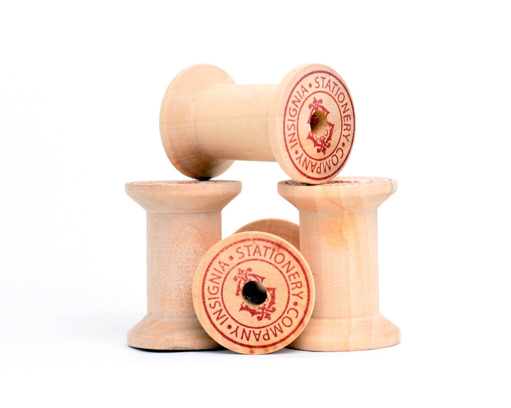 4 pcs Wooden Spool
