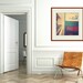Italy Photography- Italian Home Decor- Florence Wall Art- "Trenitalia" crimson and teal photo of a train in Florence Italy