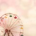 Carnival Dreamy Ferris Wheel Large Print 16x20 Summer Fun Pink Bokeh Colorful Room Decor