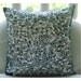 Antique Silver Treasure  - Throw Pillow Covers - 16x16 Inches Silk Pillow Cover with Textured Sequins