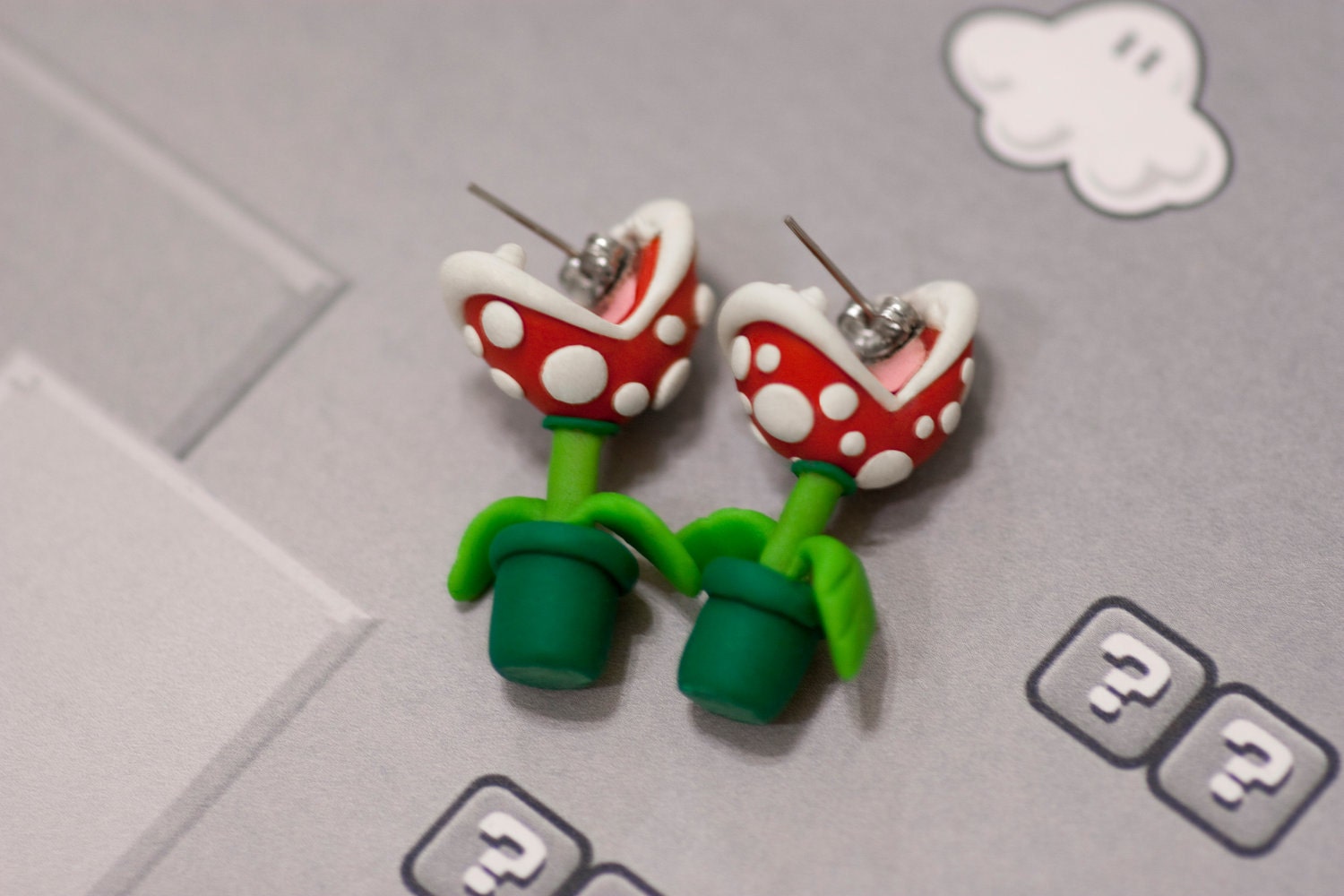 The original YOUCH Piranha Plant Earrings