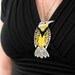 Bird Necklace Pottery Art Pendant - Western Meadowlark Bird Necklace Pottery Art Pendant - Western Meadowlark