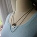 Sisters necklace with beaded accents
