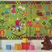 60s Folk Art Rug. pdf Vintage Needlepoint Pattern.