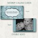 SALE Mommy Calling Cards - Playdate Cards - Personalized Photo - Double Sided - Digital (Printable)