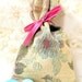 Recycled Fabric Floral Hair Pins Fairy Pink with Pink Seed Beads