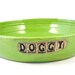 Ceramic Dog Bowl - Handmade Stoneware Clay Pottery Wheel Thrown - Ready to Ship