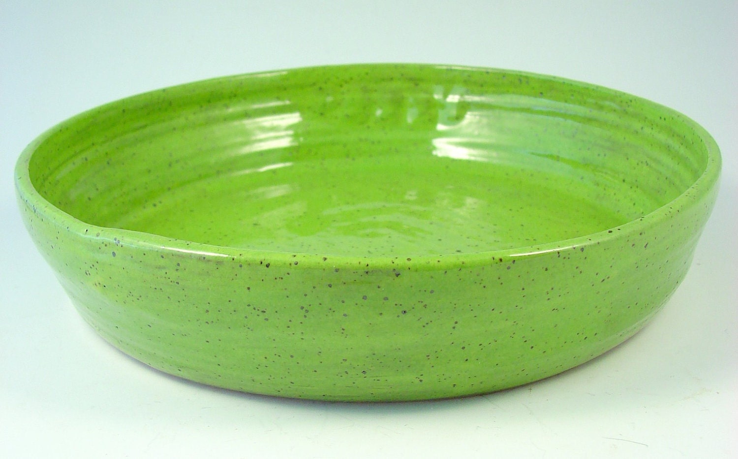 Ceramic Dog Bowl - Handmade Stoneware Clay Pottery Wheel Thrown - Ready to Ship