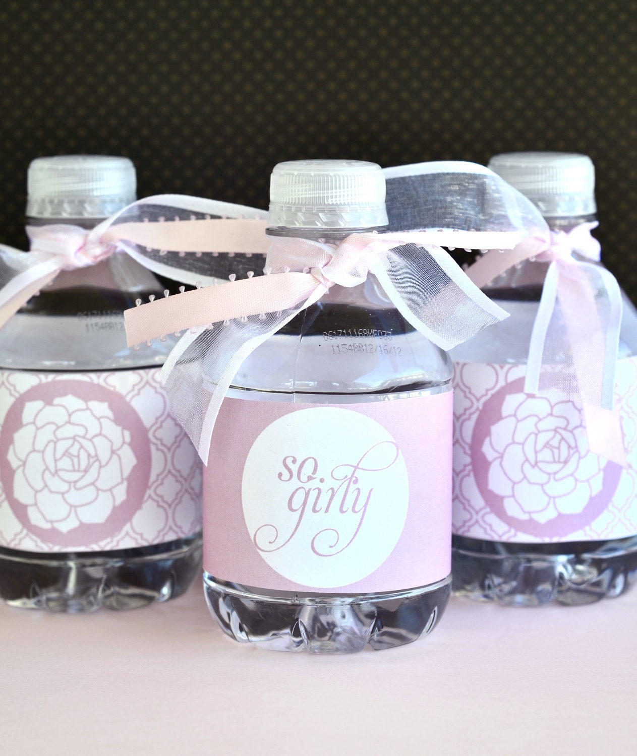 PRINTABLE DRINK LABEL - Vintage Girly Baby Shower Party from Love The Day