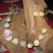Deal of the Day - Charite Stone Snail Shell Pearl and Brass Asymetrical Necklace and Earrings Set