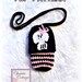Skull Cell Phone Pouch, Crochet Pattern, PDF 009 Not a finished product.