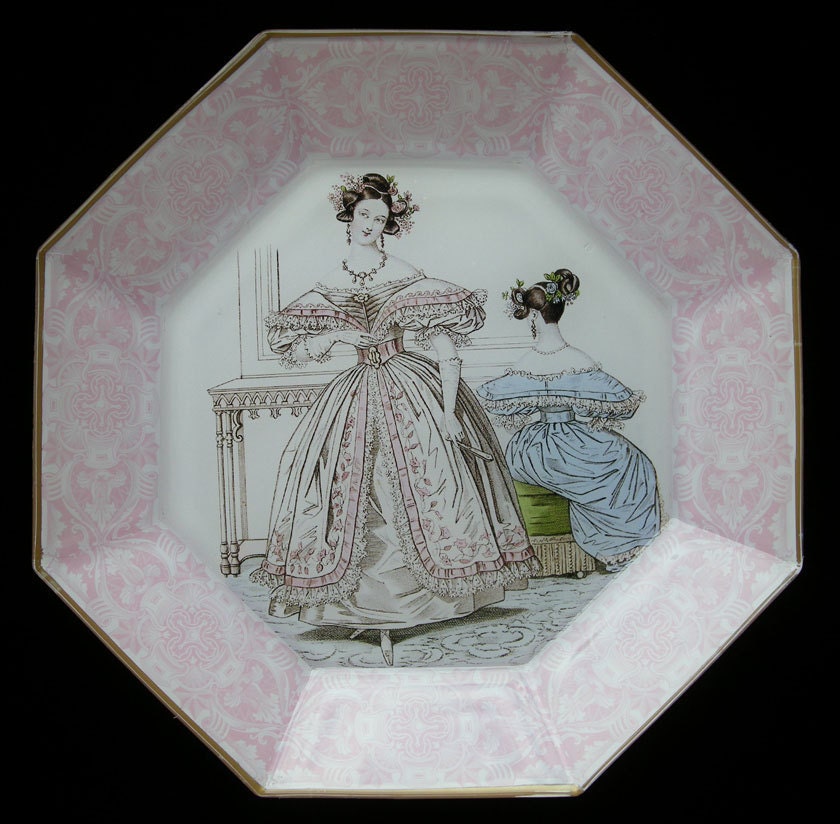 Pink French Fashion Plate