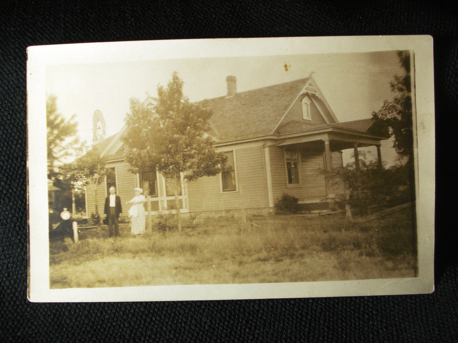 Farmhouse - Real Photo Postcard - Unused RPPC