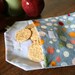 pair of reusable, lined sandwich bags in dot & floral