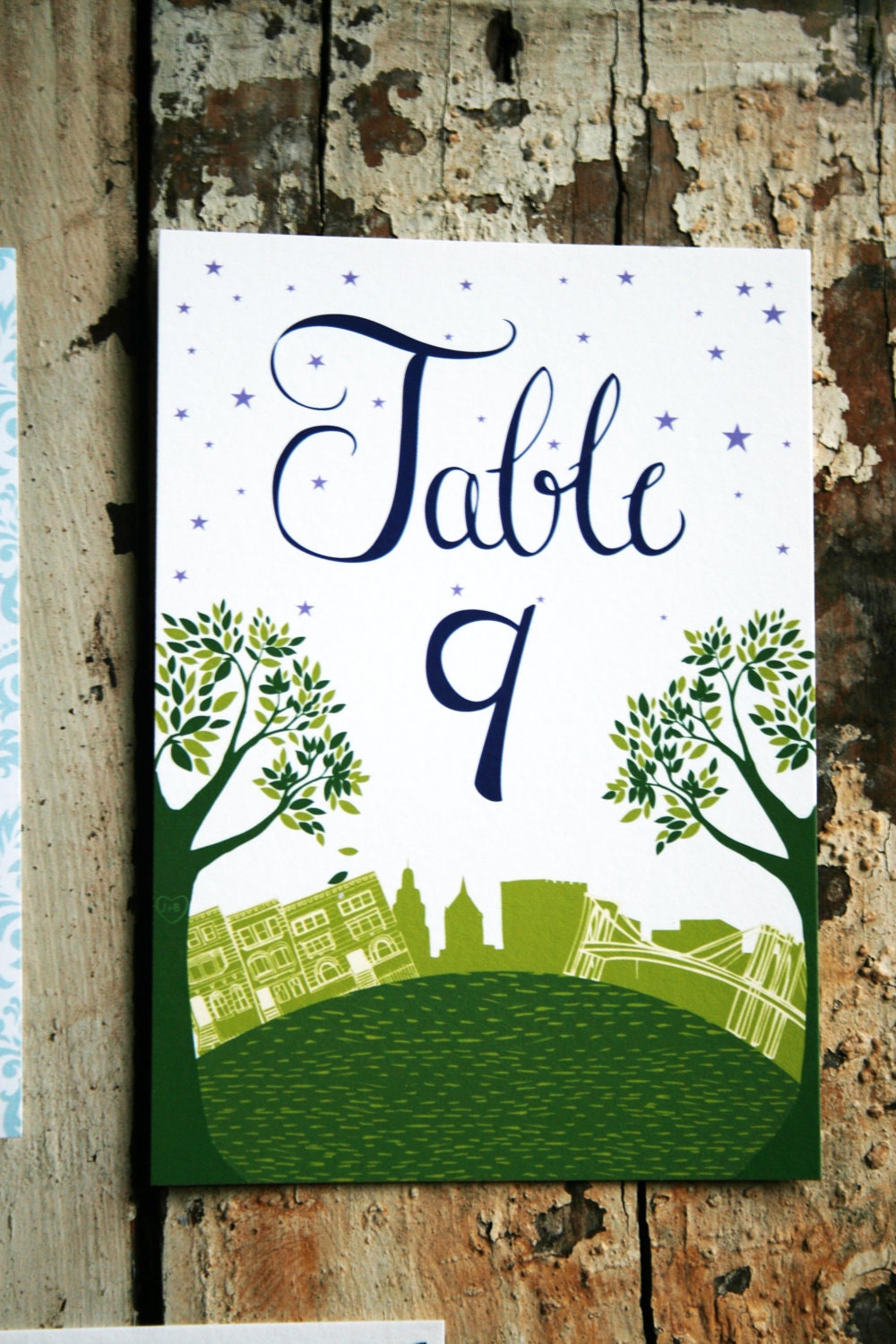 Table Numbers for Wedding Reception