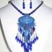Cobalt Gemstone Necklace Set