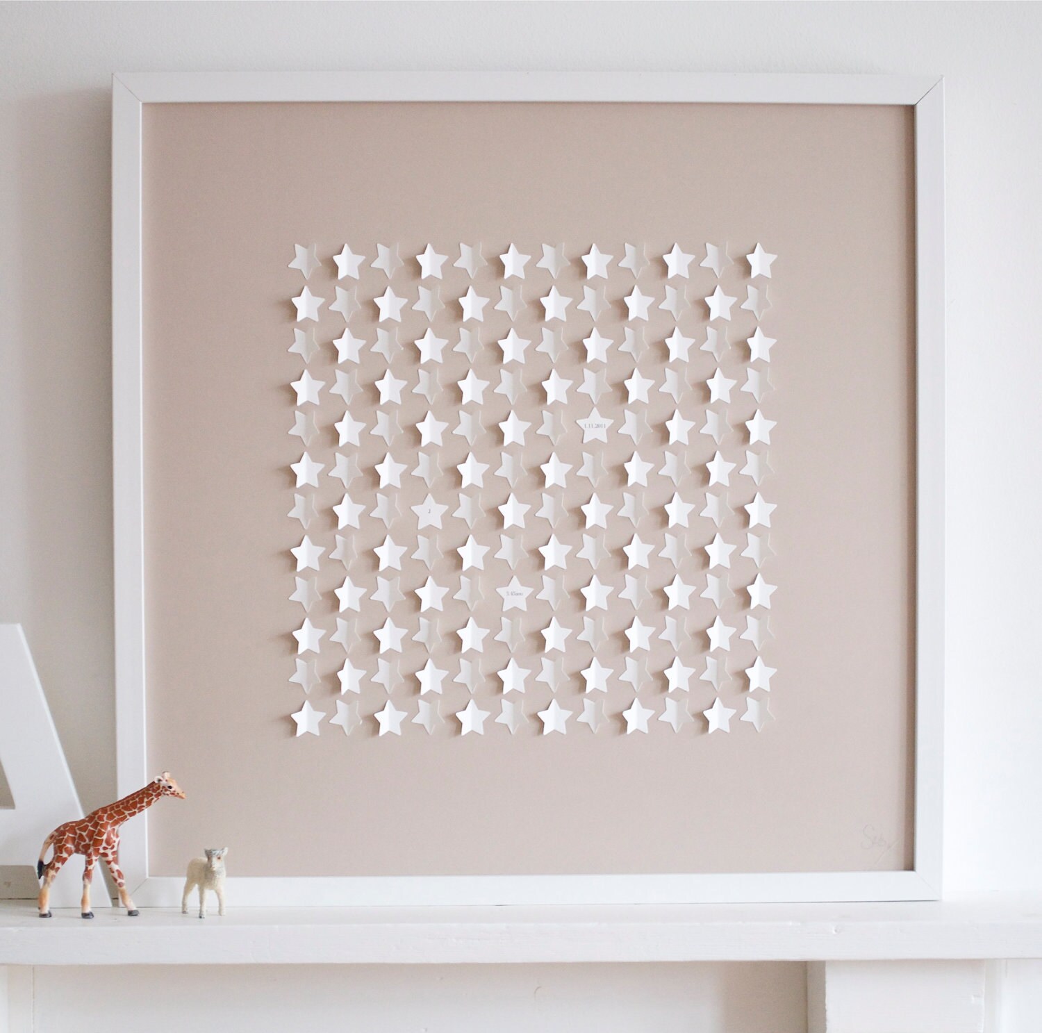 Little Stars - Beige - Large size