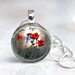 Wild Poppy Wearable Art Pendant Photo charm pendant by 4Tdesigns from etsy.com