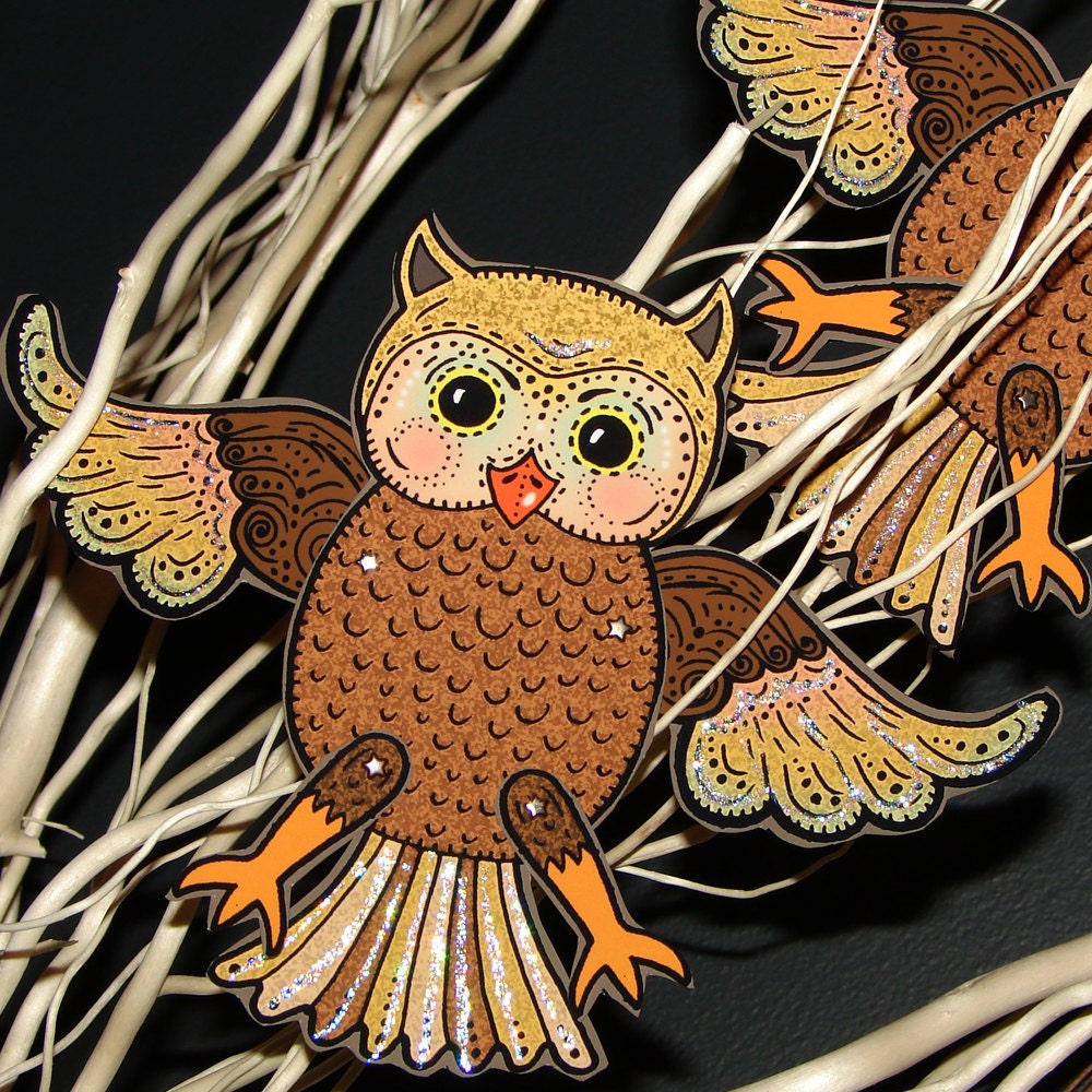 Original Fully Assembled Articutlated Wise Guy the Owl Paper Doll