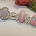 Pandora Style Pink & Crystal Bracelet