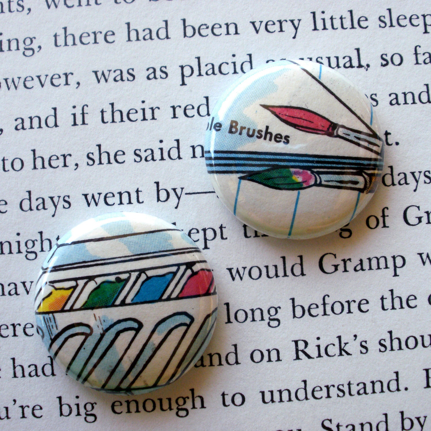 Watercolor Pins