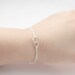 Heart Bracelet - tiny sterling silver entwined heart on rope chain, everyday  jewelry by petitor, Valentines Day bracelet