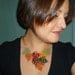 Tatted Leaves Statement Necklace -Maple Gala -Snappy Couture