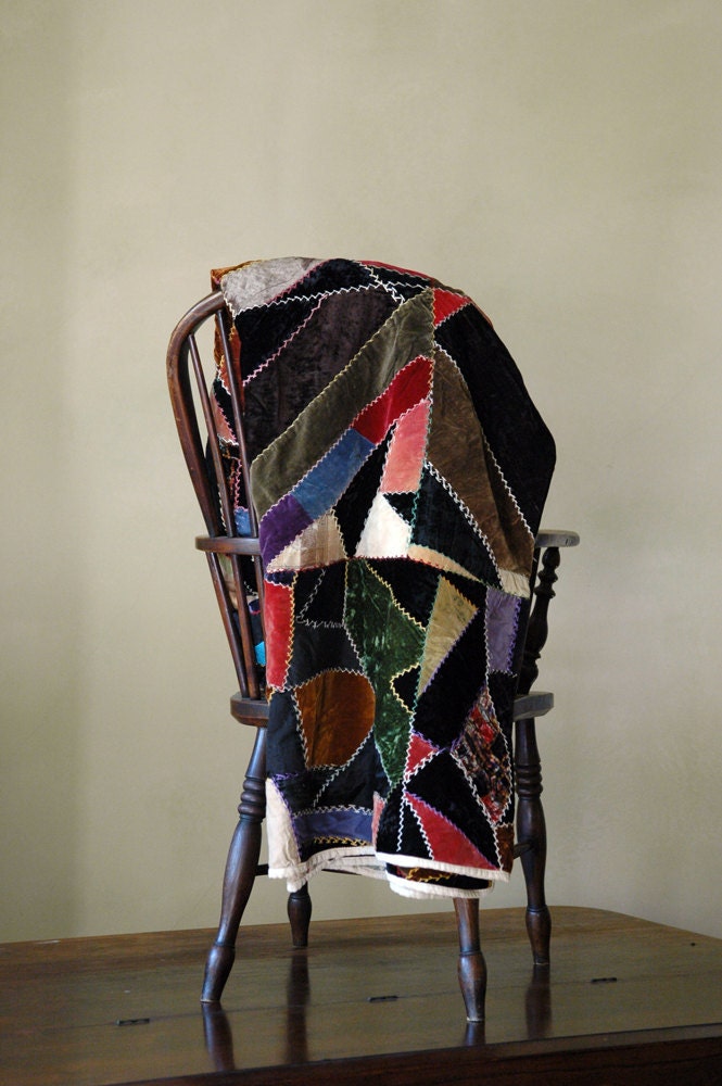 Crazy Quilt // Antique Velvet Crazy Quilt