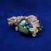 Cosmic Nautilus Necklace - Polymer Clay Cephalopod Jewelry