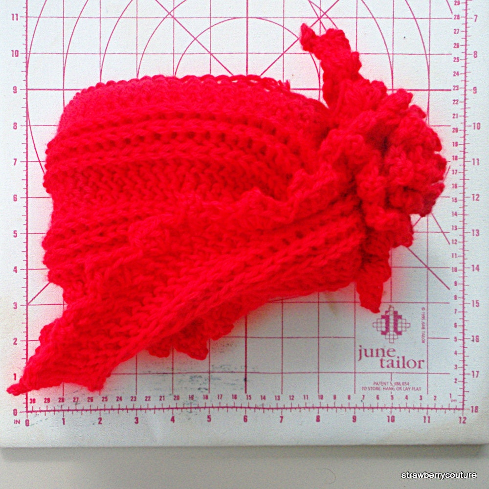 Womens Crochet Hat - Red Cloche Hat - Haute Couture Hat - Acrylic Yarn - Winter Fashion - Winter Accessories - Red Fashion Spring Fashion