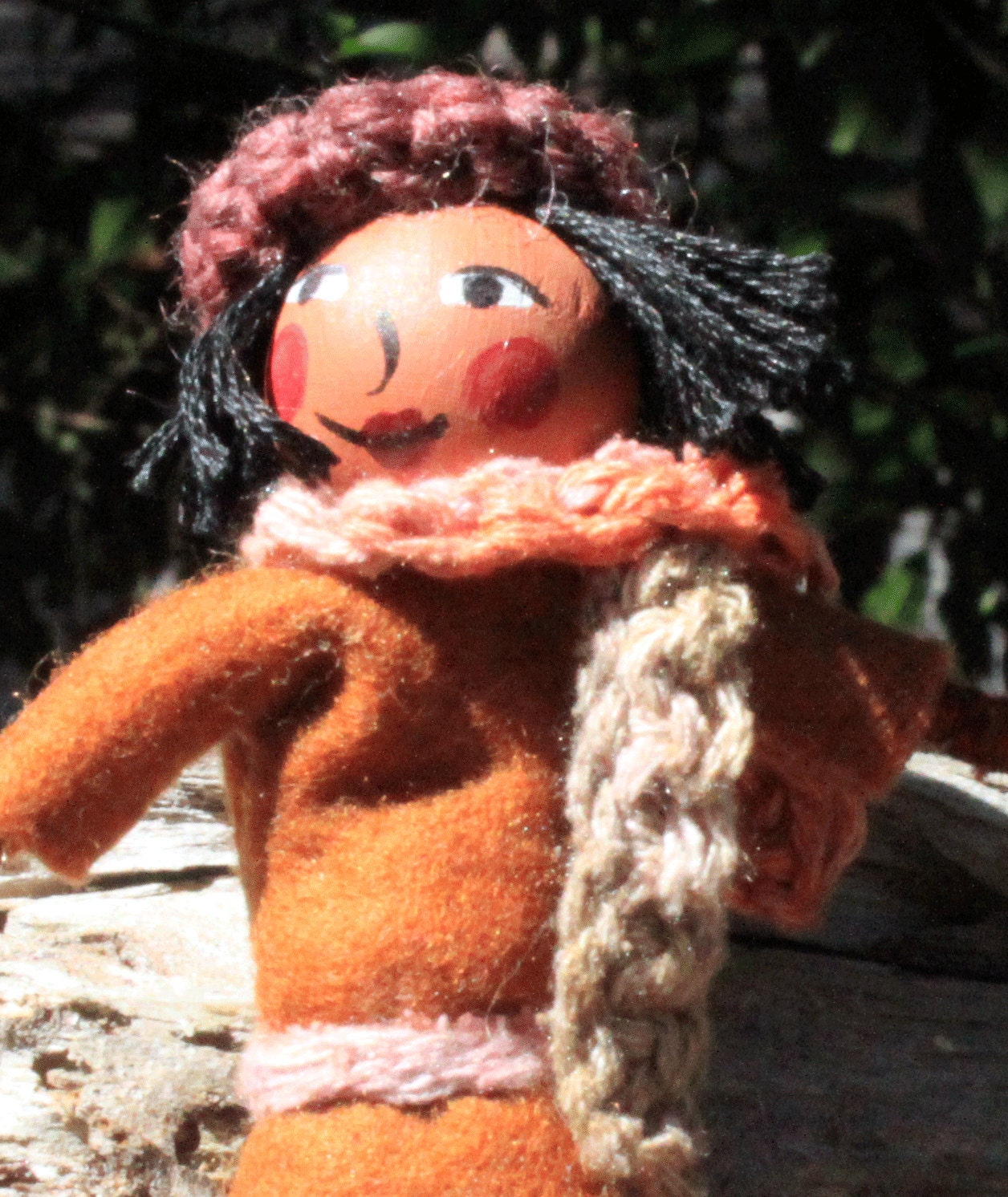 ART DOLL -- Anise -- Sophisticated Lady with Crocheted Scarf and Hat -- OOAK