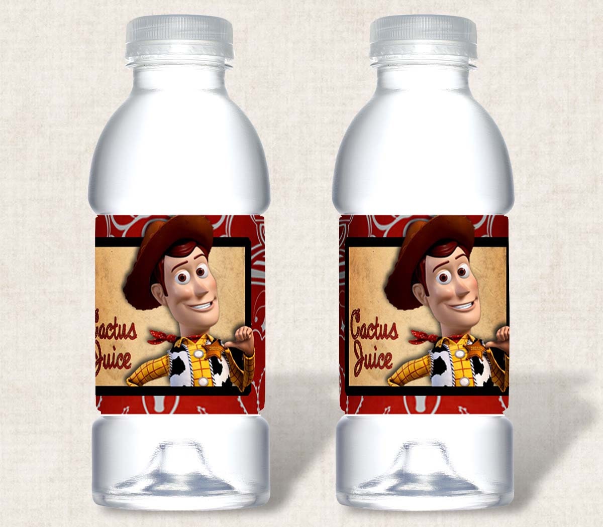 Toy Story Woody Birthday Party Water by missbellaexpressions from etsy.com