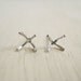Simple X Silver Posts