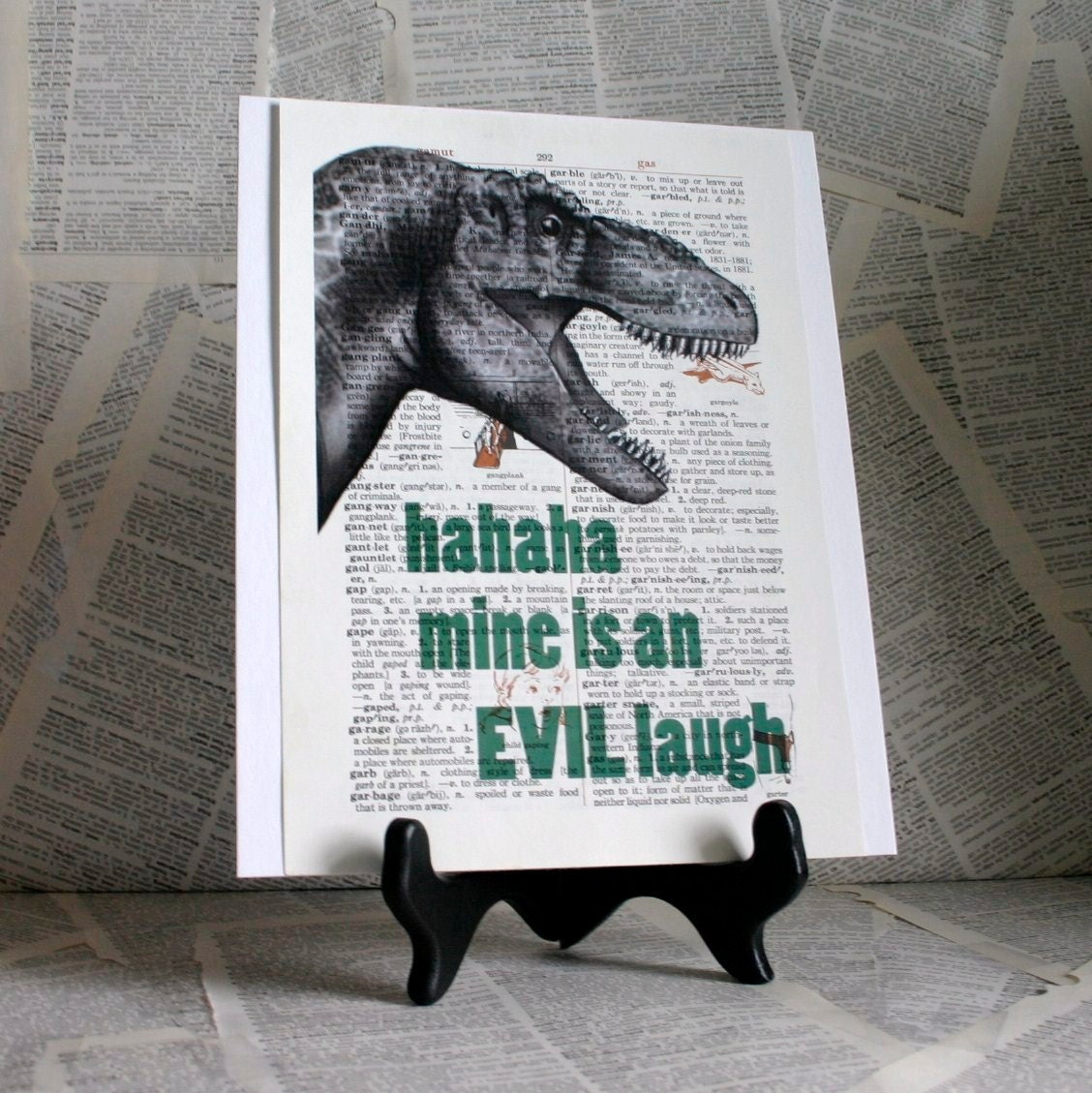 HAHAHA Mine is an EVIL laugh Dictionary Print