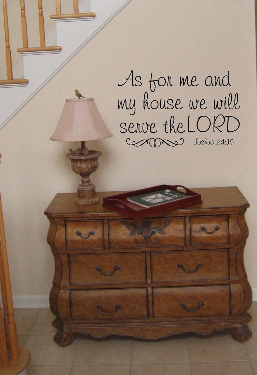 As for me an my house we will serve the Lord -faith-Vinyl Lettering wall words graphics Home decor itswritteninvinyl