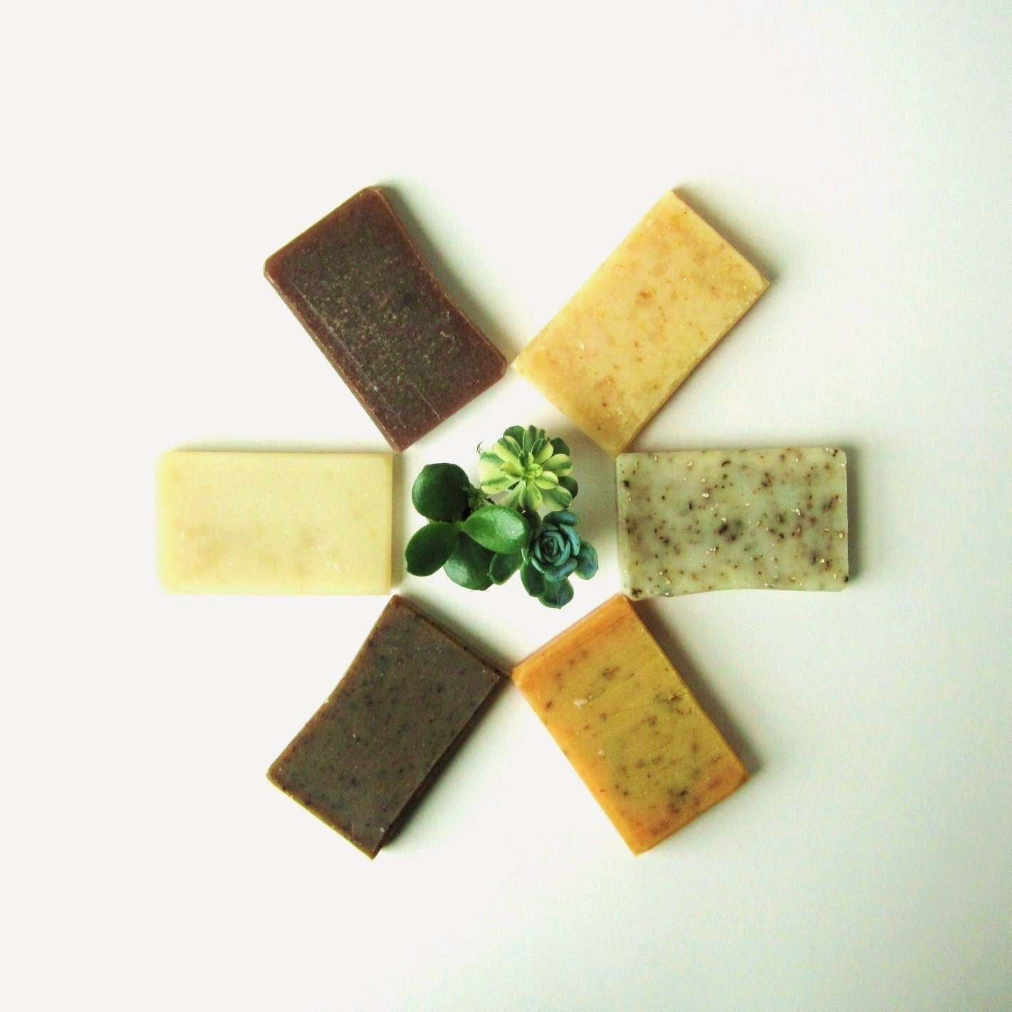 Handmade Vegan Organic Soap - You Choose 6 Guest Bars - Cold Process Soap