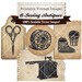 Printable Vintage Images: 15 Sewing Antiques - 100% Scalable Vector Art