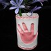 Handprint/Footprint Vase with name and age-mold included