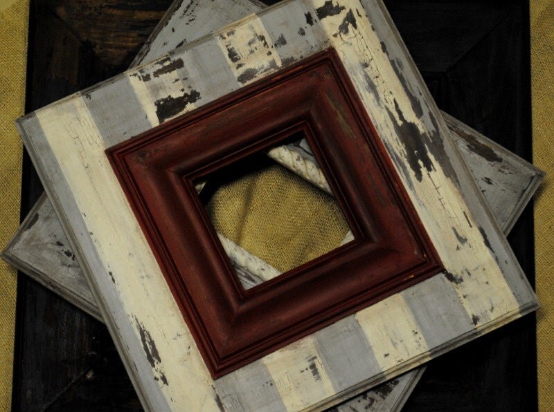 Picture frame...distressed vintage picture frames..5x5 frame....great gift idea...nursery home decor...peeling paint...frame