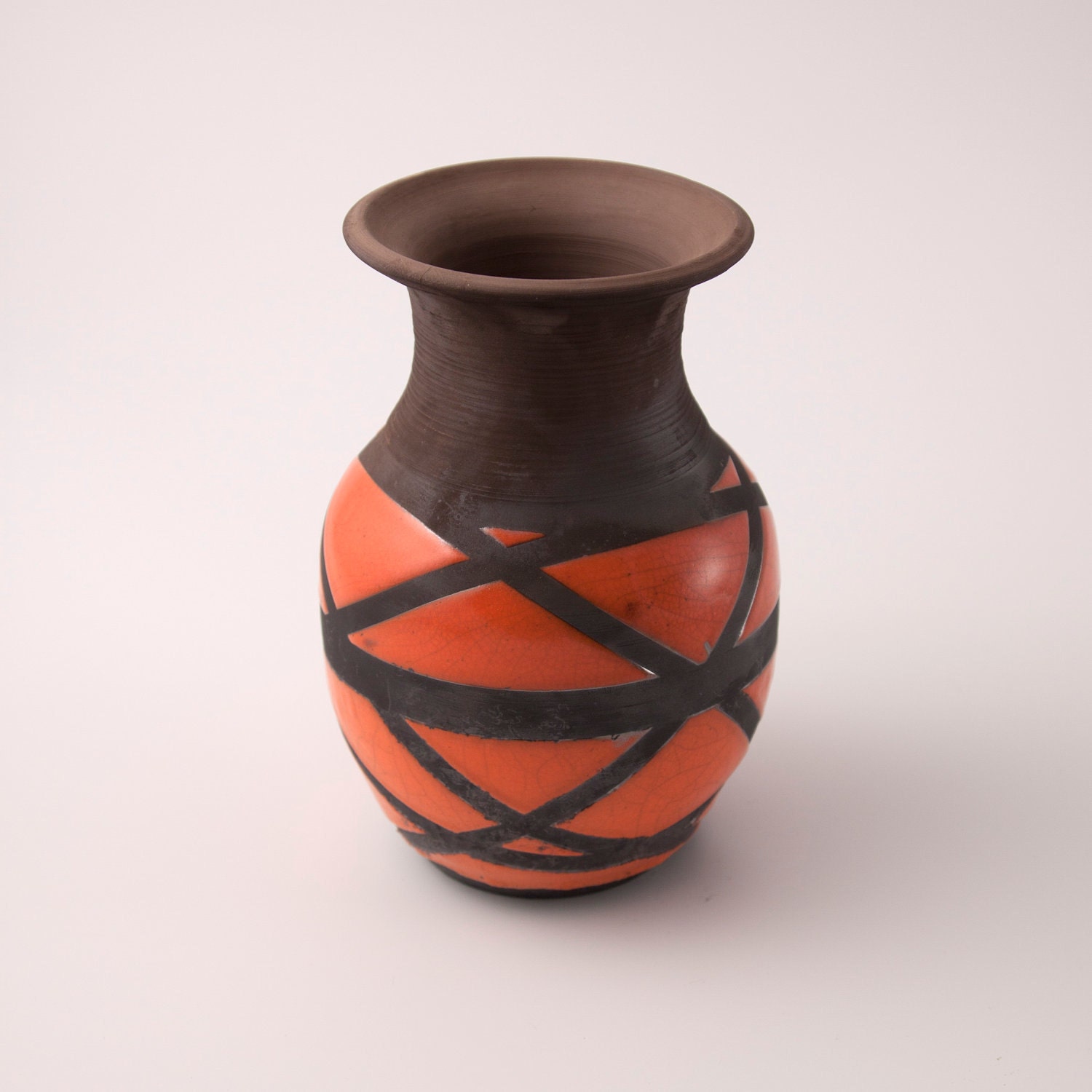 Raku Vase