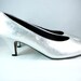 Silver Leaf Heels . The PM Collection by 925 . Metallic Shoes . Vintage Size 7