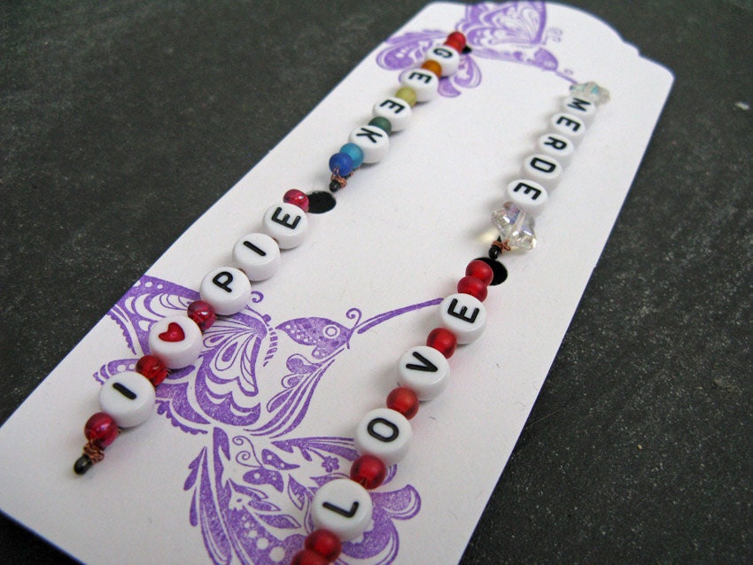 Fun Geek Lovers Dream Hand Beaded Bobby Pins Set