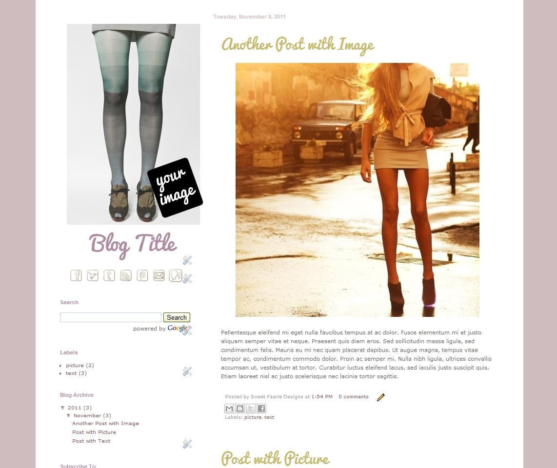Kristen - Blogger Template